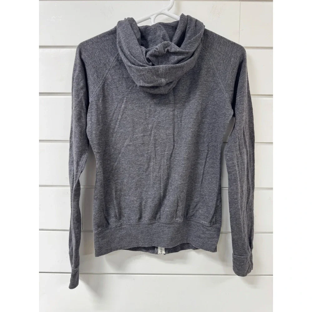 Nike Sportswear Gym Vintage Full Zip Hoodie Charcoal Heather Gray Womens Small